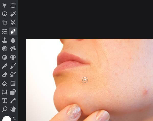 복구 브러시 사용 결과