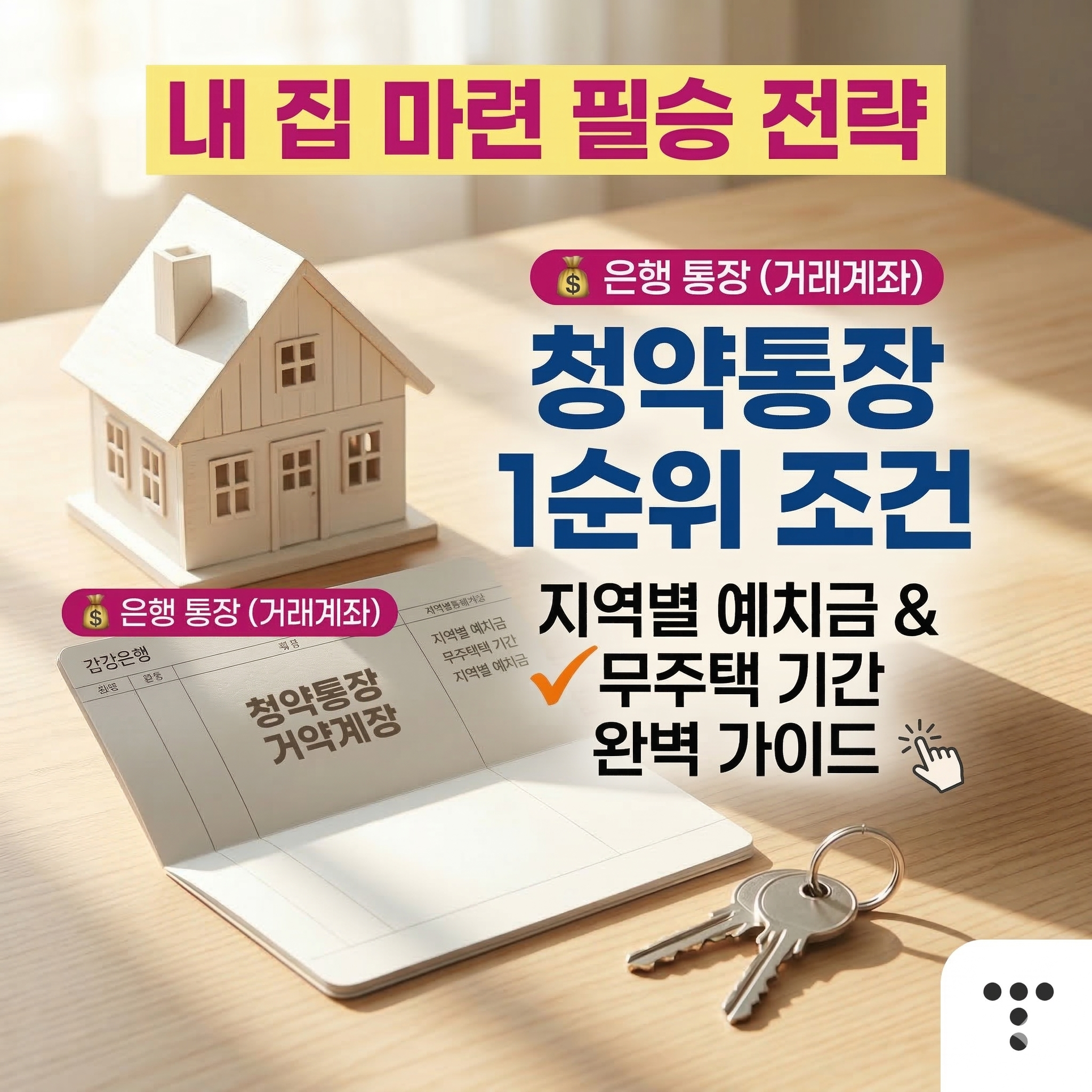 청약통장 1순위 조건: 내 집 마련을 위한 필승 전략 가이드