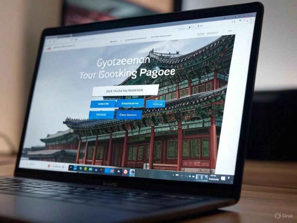 교태전 예약 화면