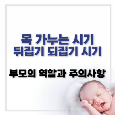 아기 목 가누는 시기
아기 뒤집기 시기
아기 되집기 시기
아기 발달 단계
부모 역할과 주의사항
아기 발달 자극 방법
아기 발달 지연
아기 안전 주의사항