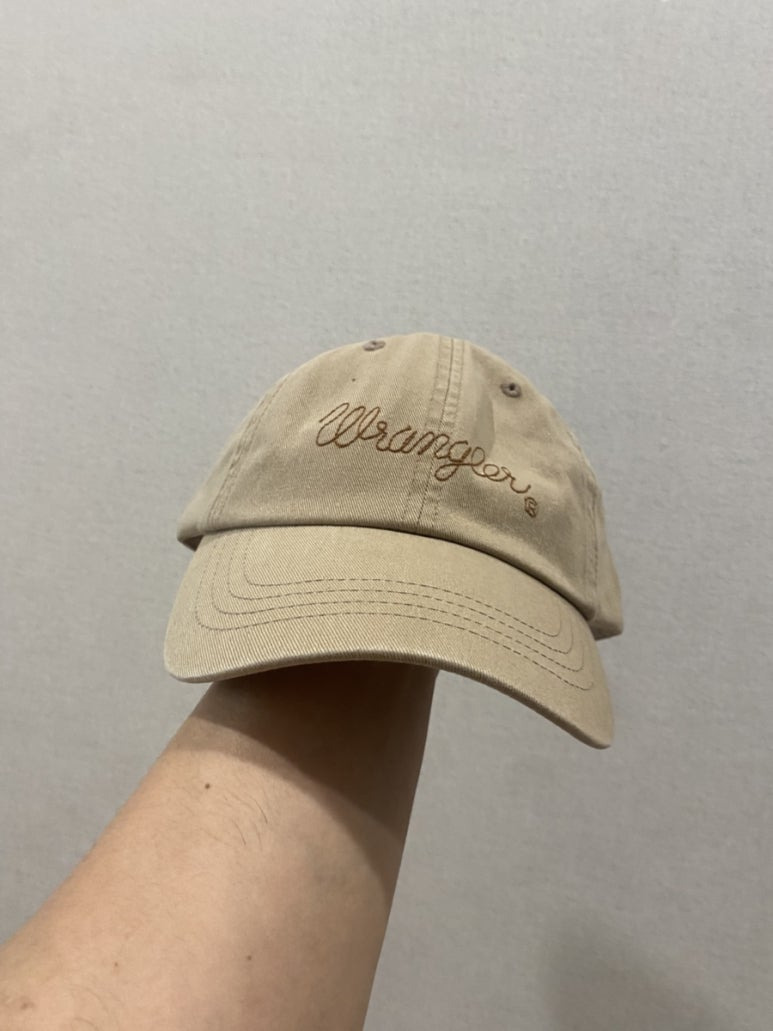랭글러 WRANGLER 빅 로프로고 빈티지 볼캡 모자 베이지