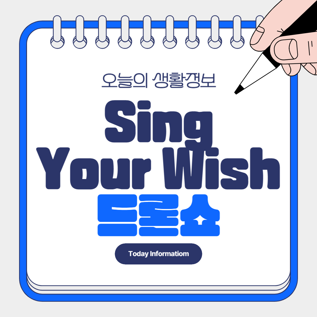 한강 Sing Your Wish 드론쇼 장소 날짜