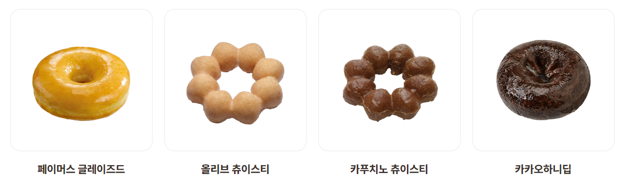 던킨도너츠 칼로리 및 영양성분