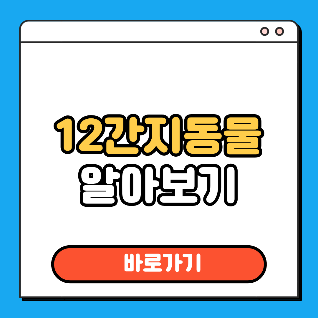 12간지 동물
