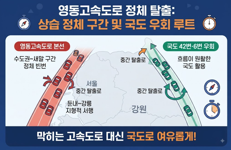 영동고속도로 숨은 우회도로