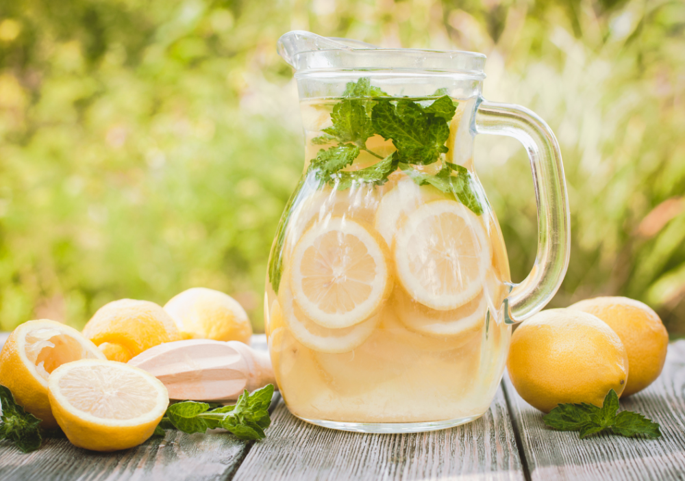 신선한 레몬물 이미지