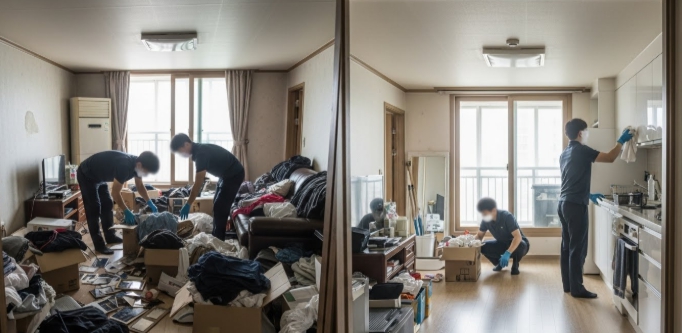 전주 고독사청소중