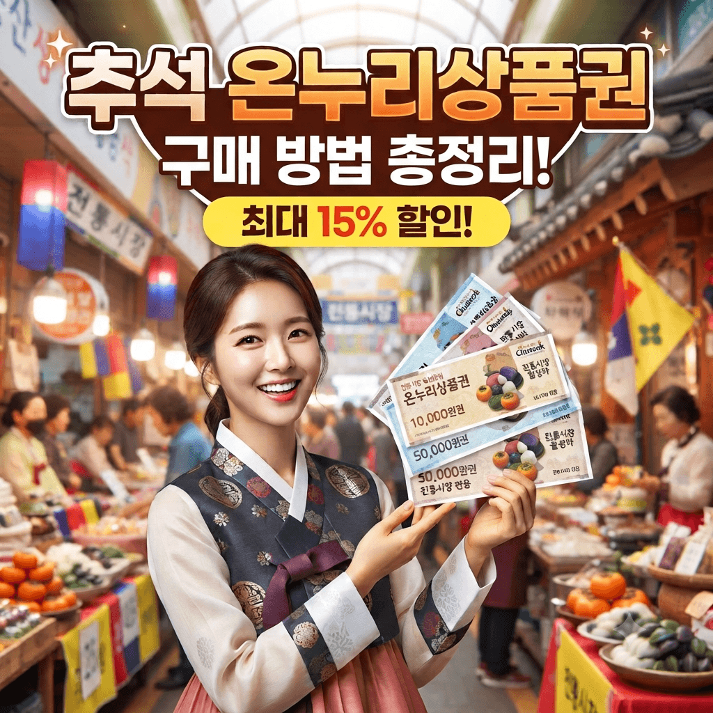 추석 온누리상품권 최대 10% 할인 받는 법
