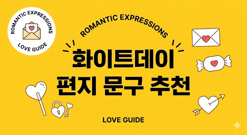 화이트데이 편지 여자친구 감동시키는 문구 BEST 10