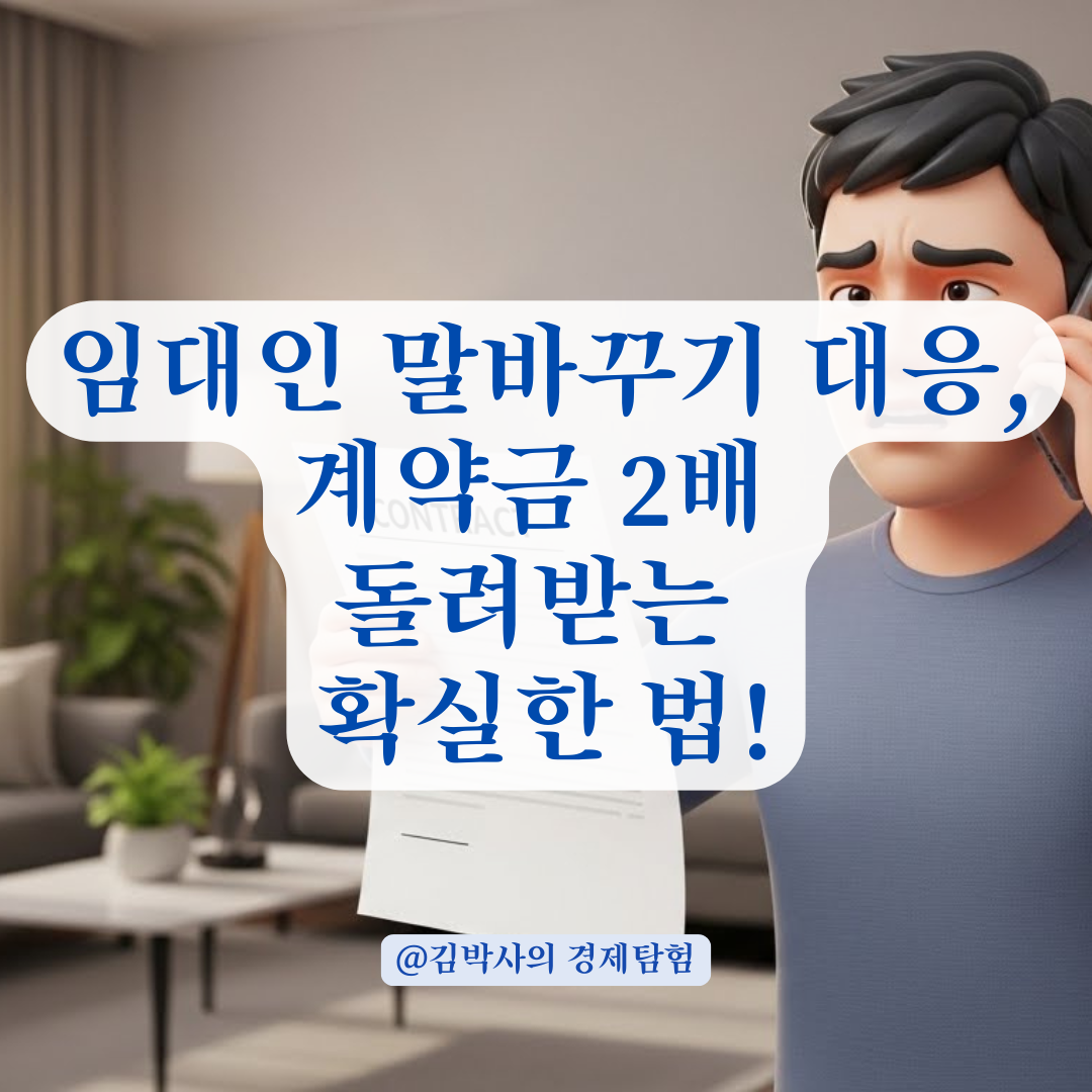 조건 변경 후 말 바꾼 임대인에게 계약금 돌려받는 법
