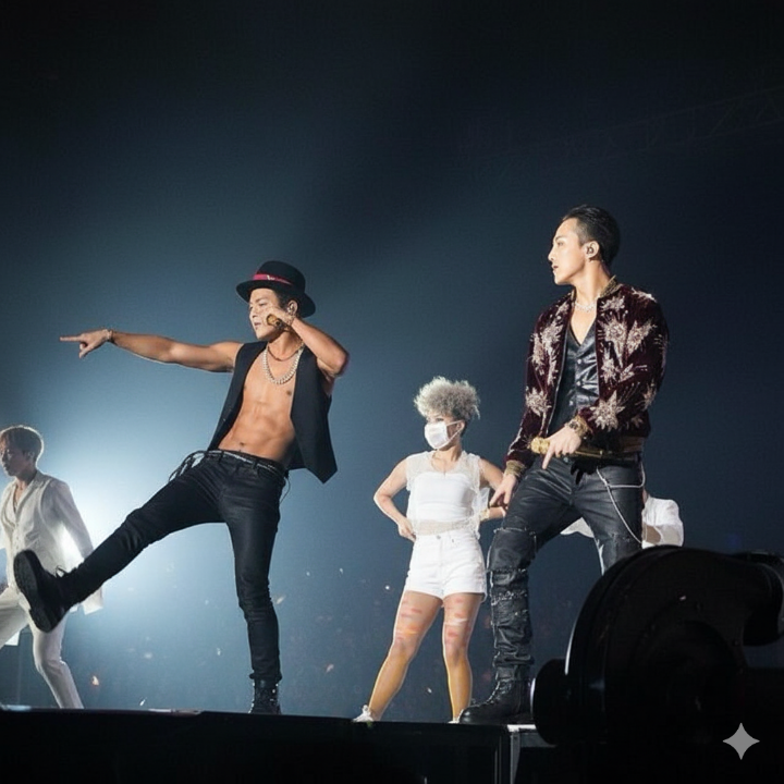 GD의 상징적인 무대 퍼포먼스 이미지