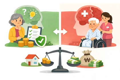 치매보험금 지급기준에서 경증과 중증 판정에 따른 지급 구조2