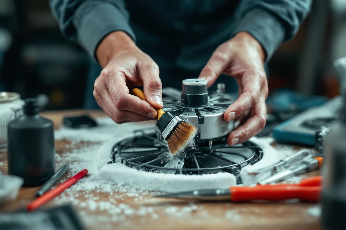 선풍기모터청소