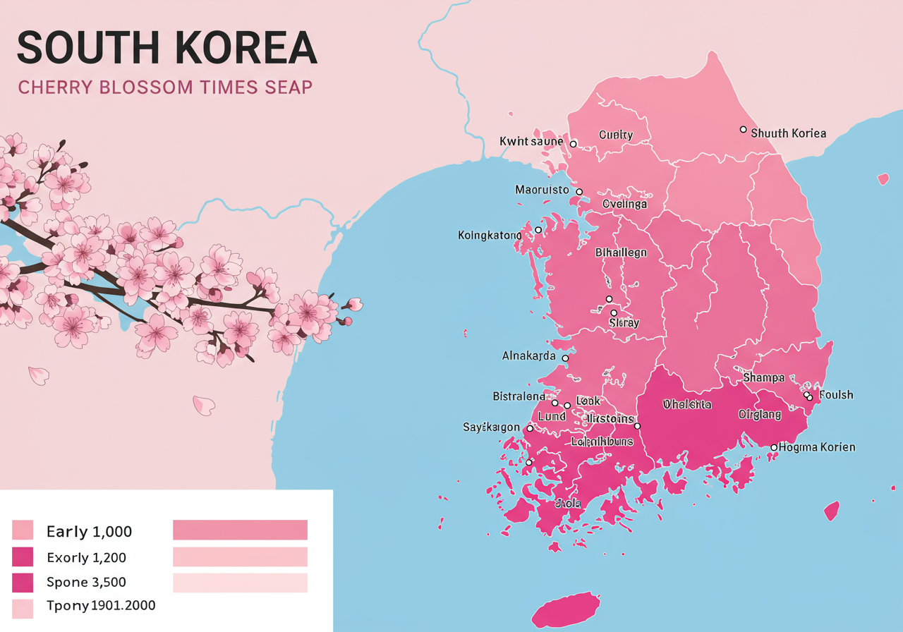 2025 벚꽃만개시기 서울 부산 경주 강원도 대구 대전 벚꽃 시기