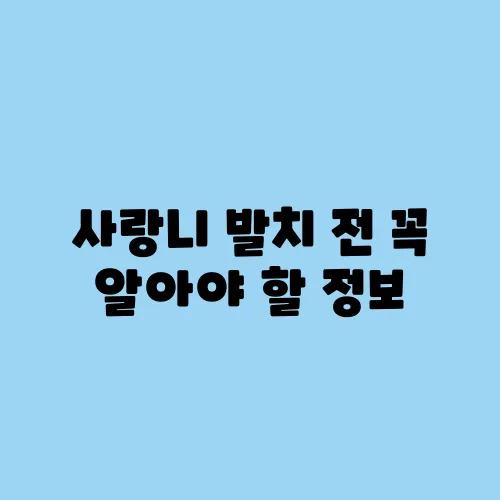 사랑니 발치 전 꼭 알아야 할 정보