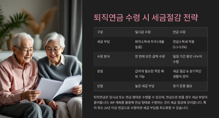 퇴직연금의 세제혜택 활용법 절세-전략부터 연금 수령까지