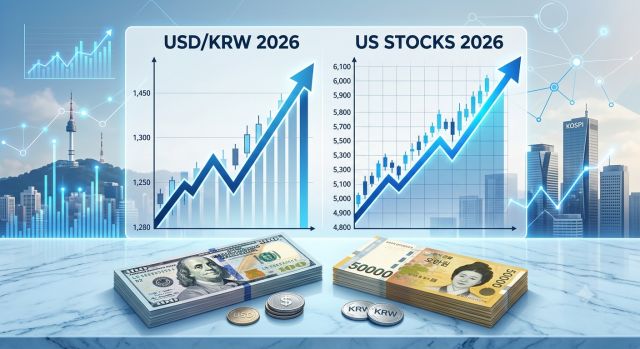 원달러 환율 급등 시 미국 주식 매도와 달러 환전 비교 이미지