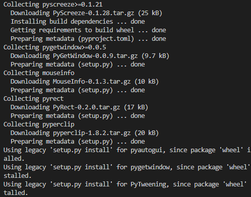 pyautogui 설치 2