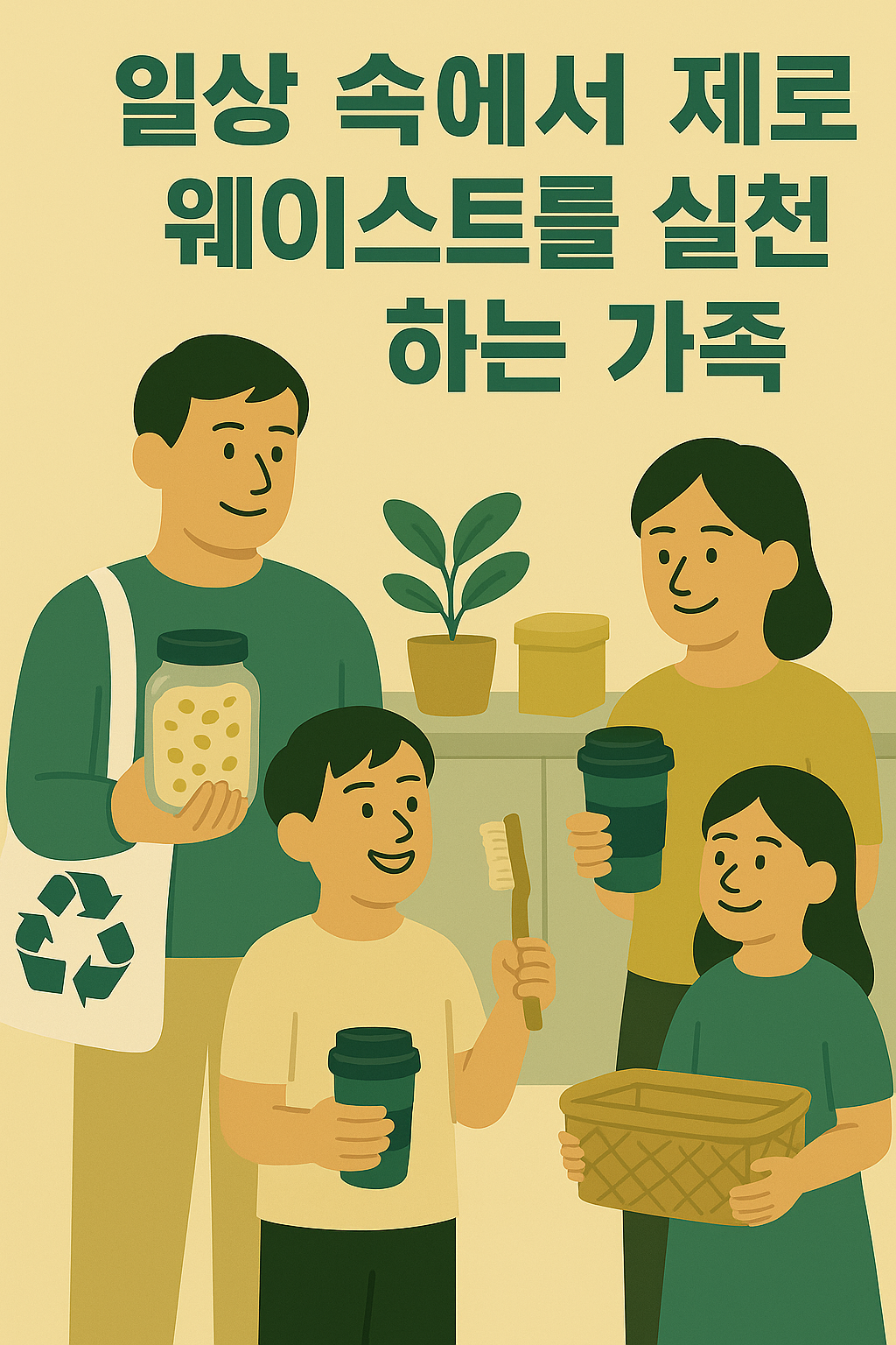 일상 속에서 제로 웨이스트를 실천하는 가족