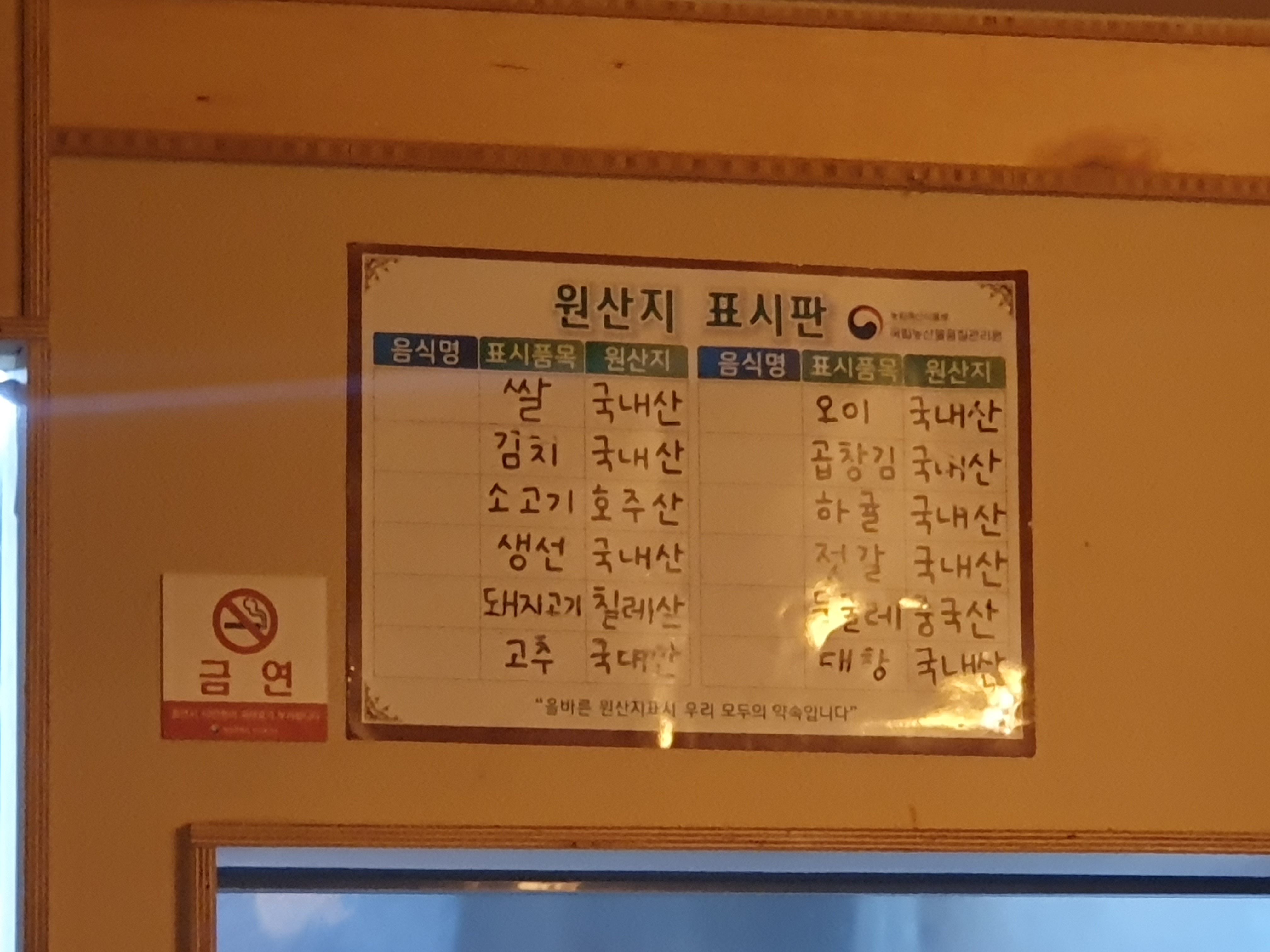 대전 갈마동 맛집 밥한톨 원산지