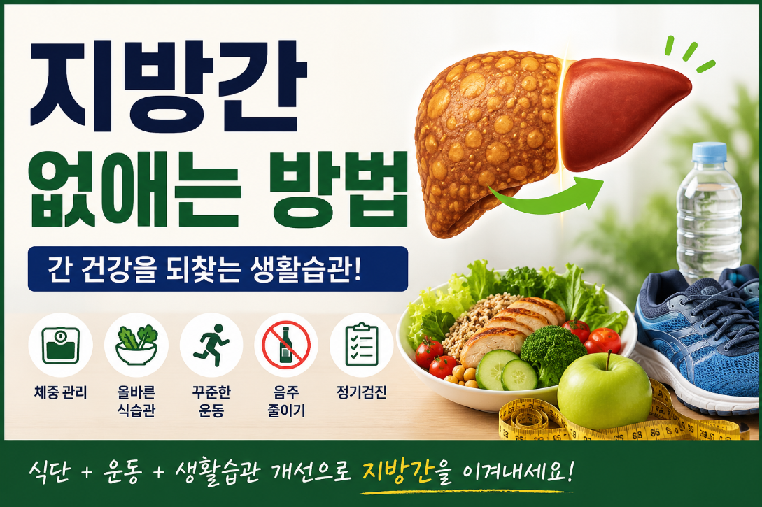 지방간 없애는 방법 7가지, 식단부터 운동까지 쉽게 알아보기
