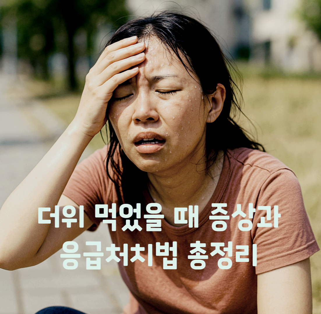 여름철 무더위, 더위 먹었을 때 증상과 응급처치법 총정리