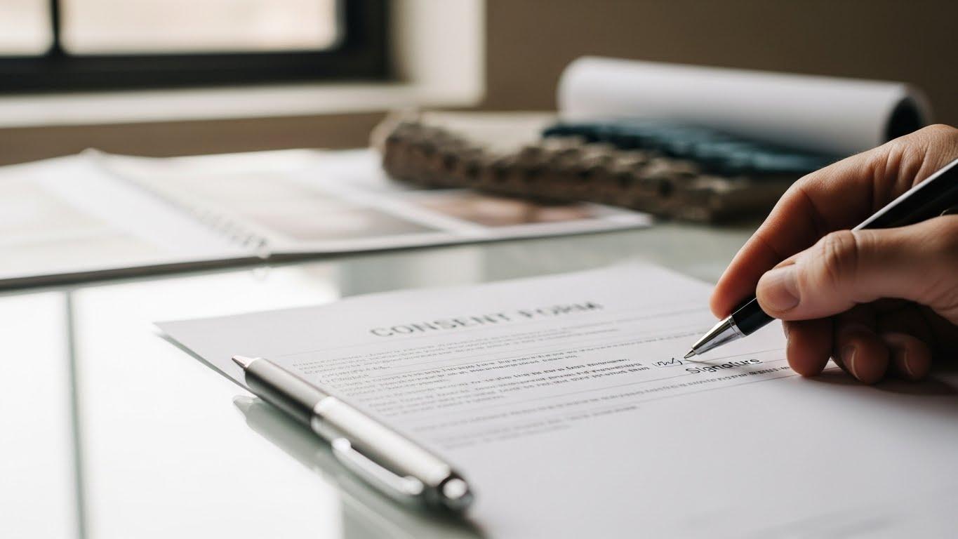 인테리어 동의서