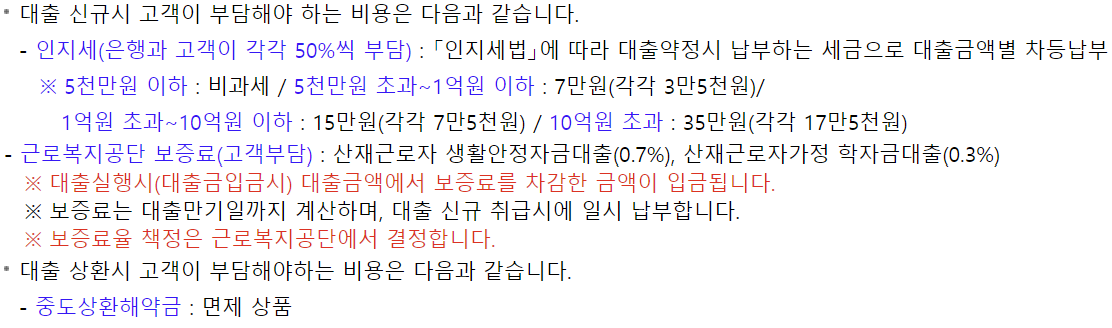 산재근로자 대출