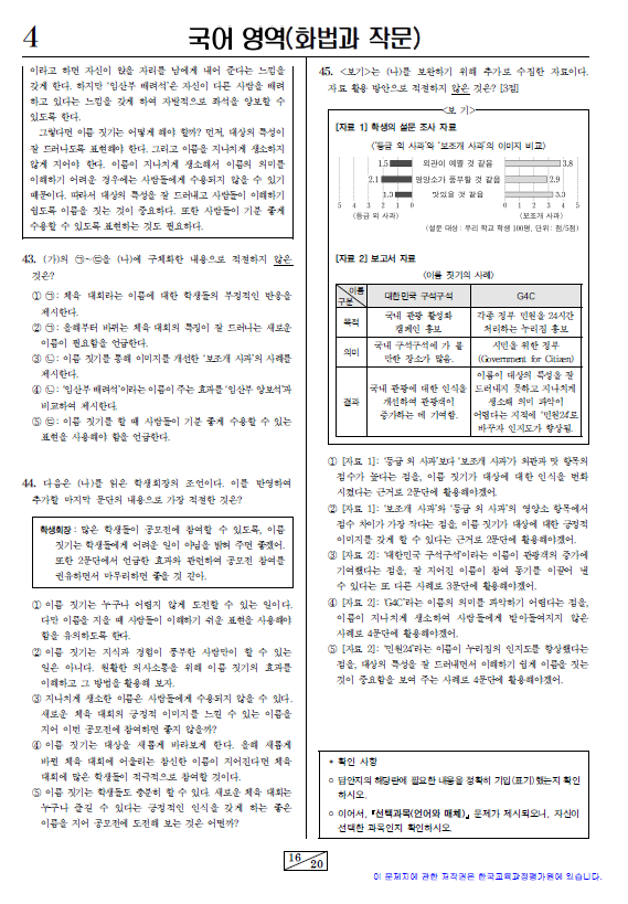 2022-9월-고3-모의고사-국어-화법과 작문-기출문제-다운