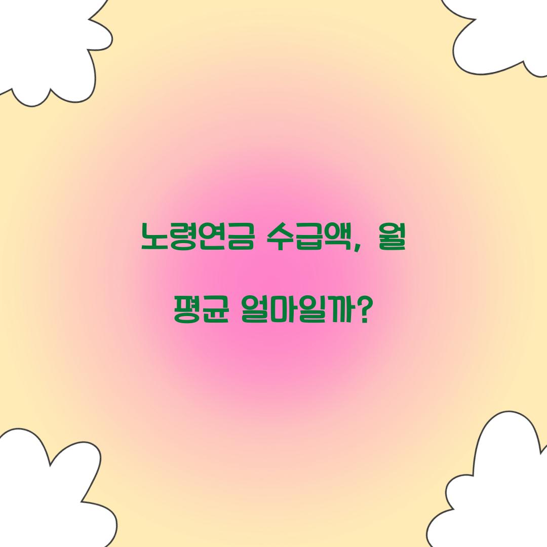노령연금 수급액