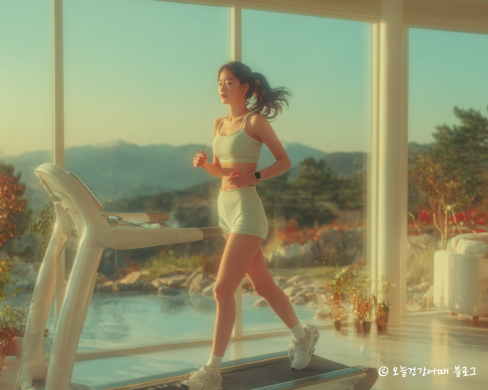 근육활성화, 생체역학, 야외달리기, 러닝머신운동