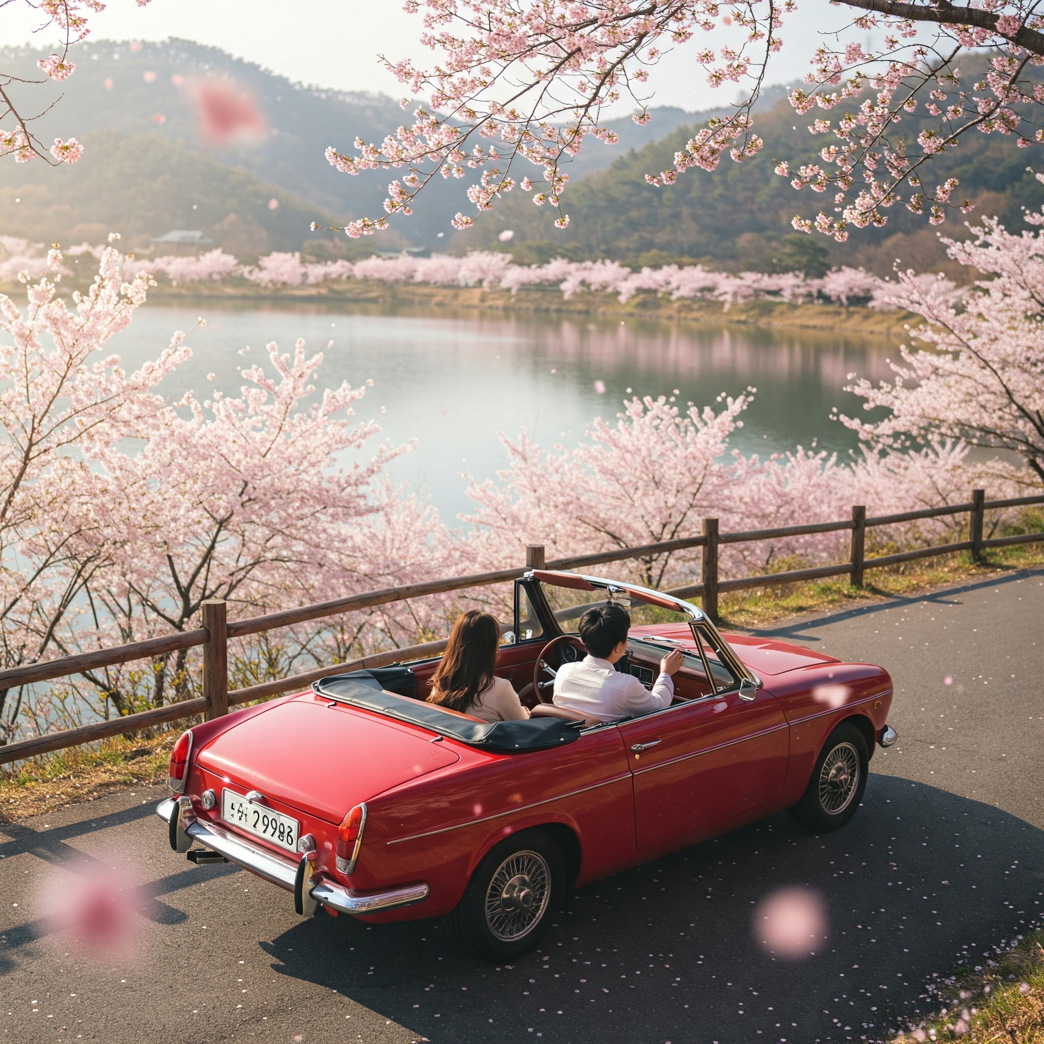 보문호 벚꽃 드라이브