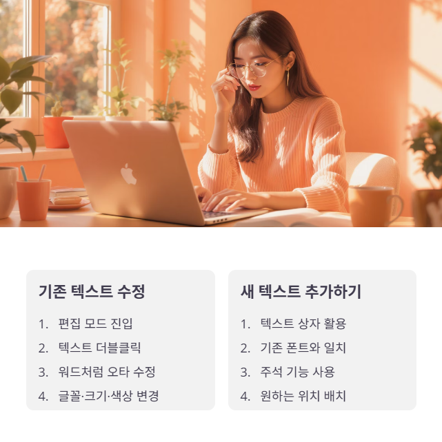 PDF 텍스트 수정 완벽 꿀팁: 기존 내용 바꾸기