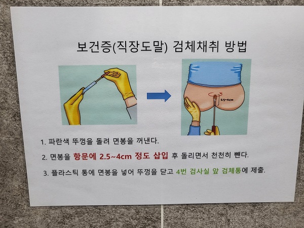 검체채취 방법