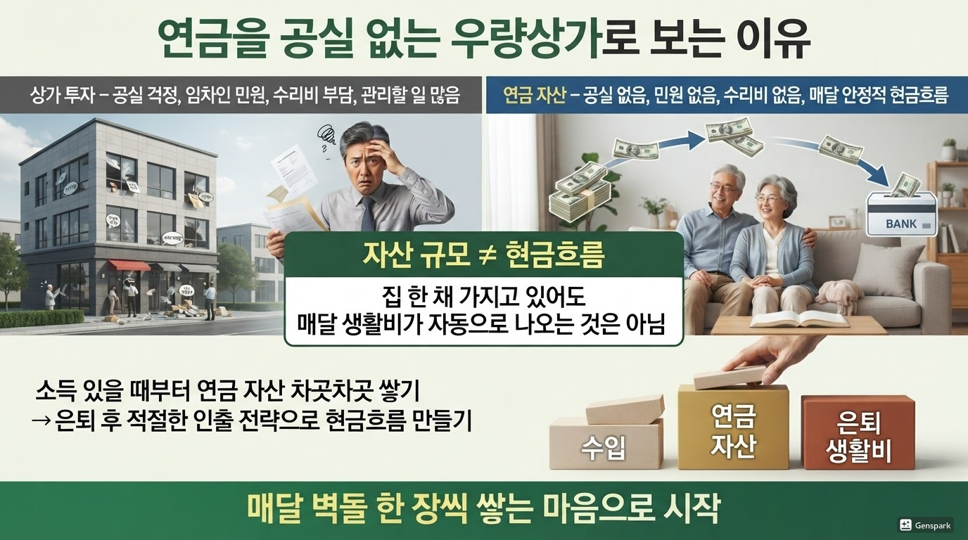 연금을 공실 없는 우량상가로 보는 이유