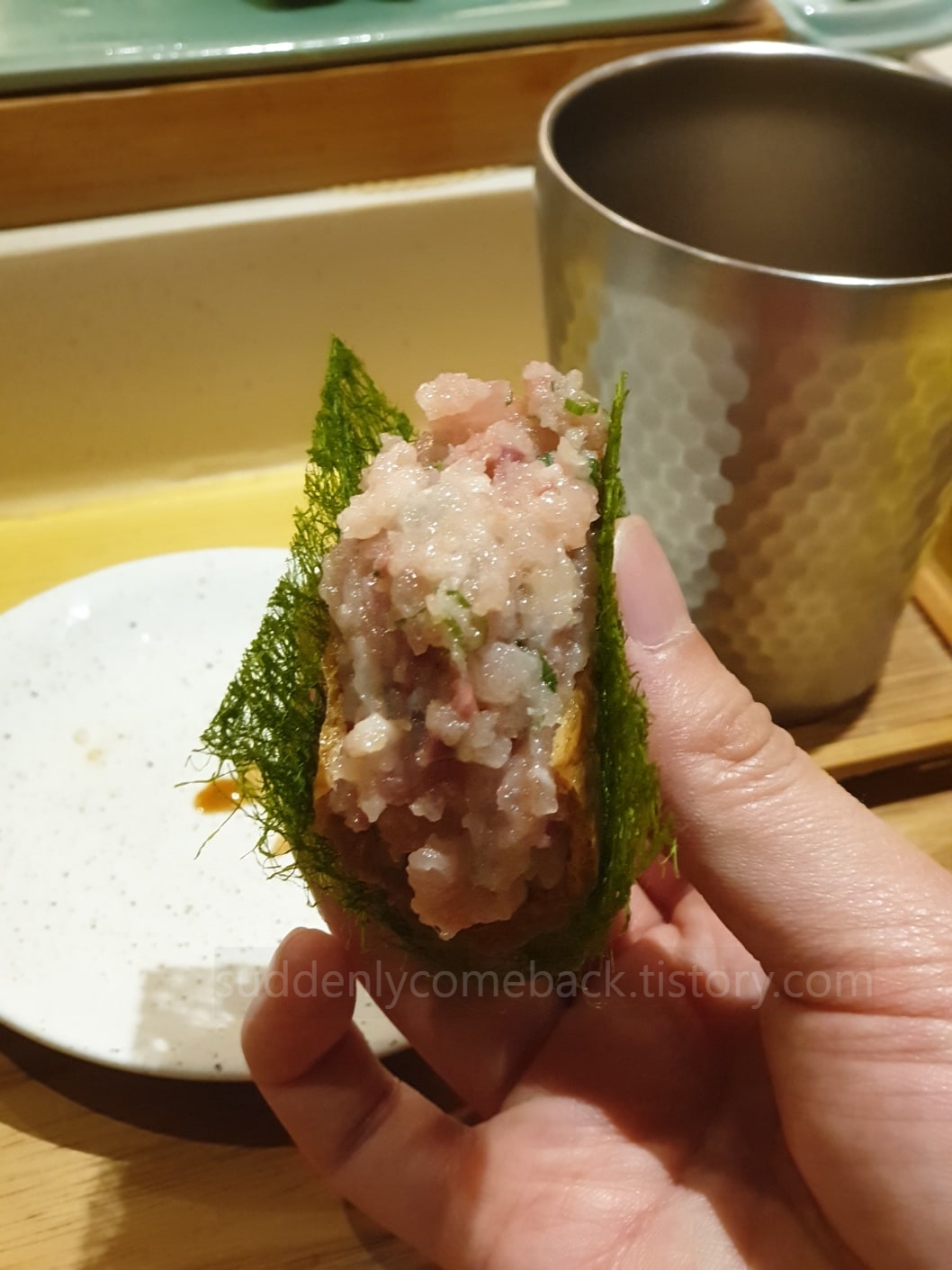 참치다진살-네기도로초밥