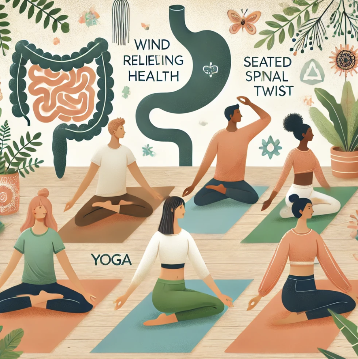 장건강에 좋은 요가 이미지