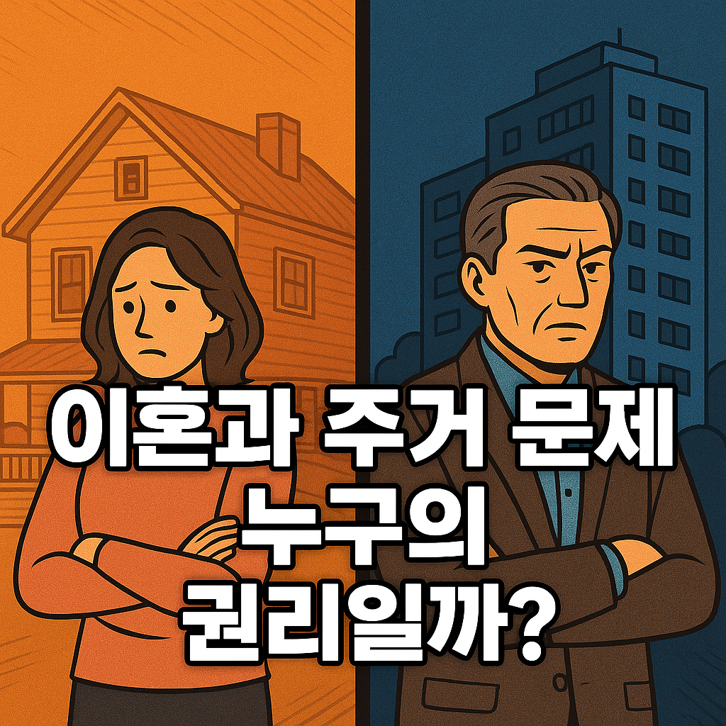 이혼과 주거 문제, 누구의 권리일까?
관련 이미지