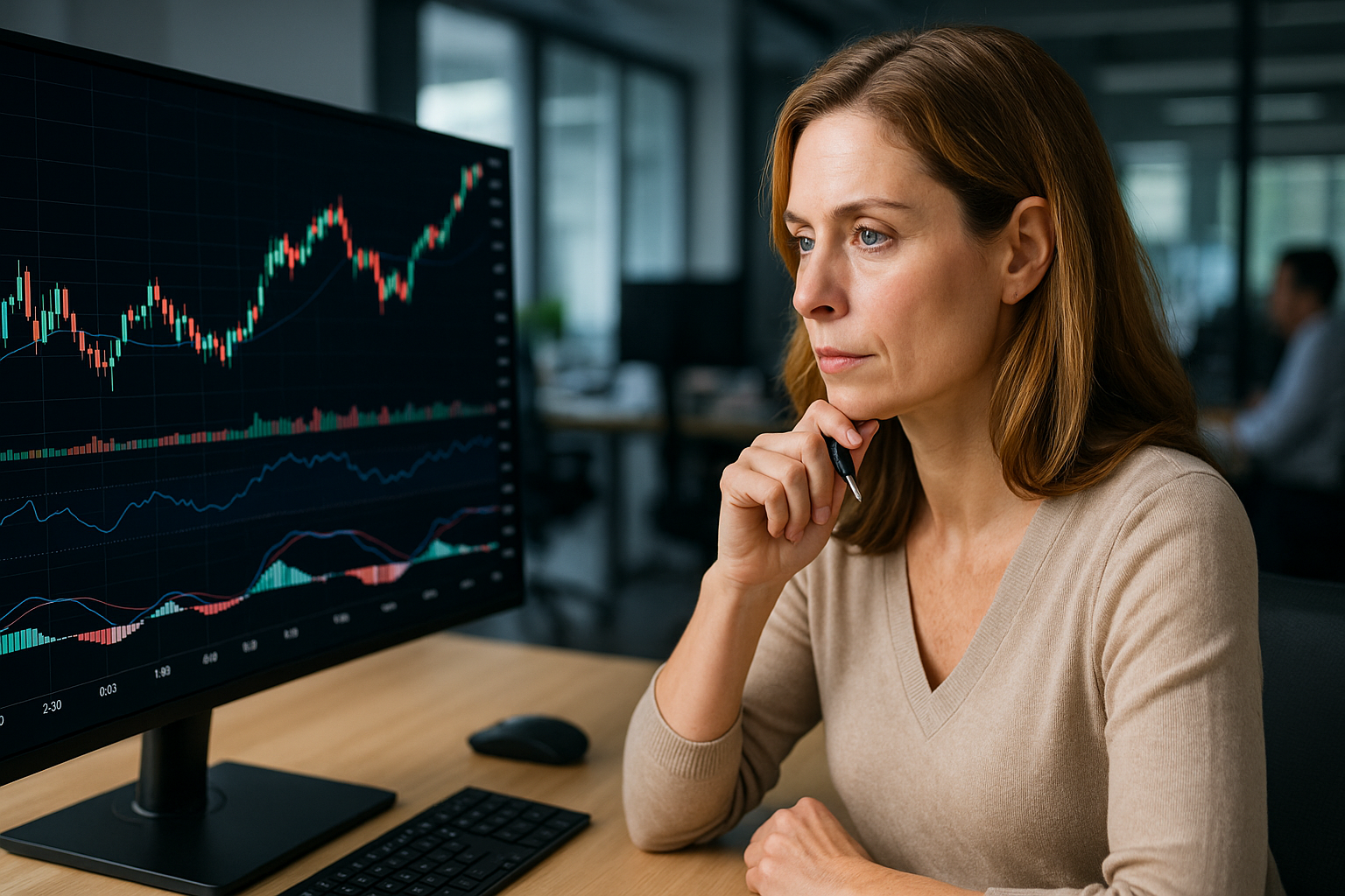 주식 매수를 검토중인 투자자