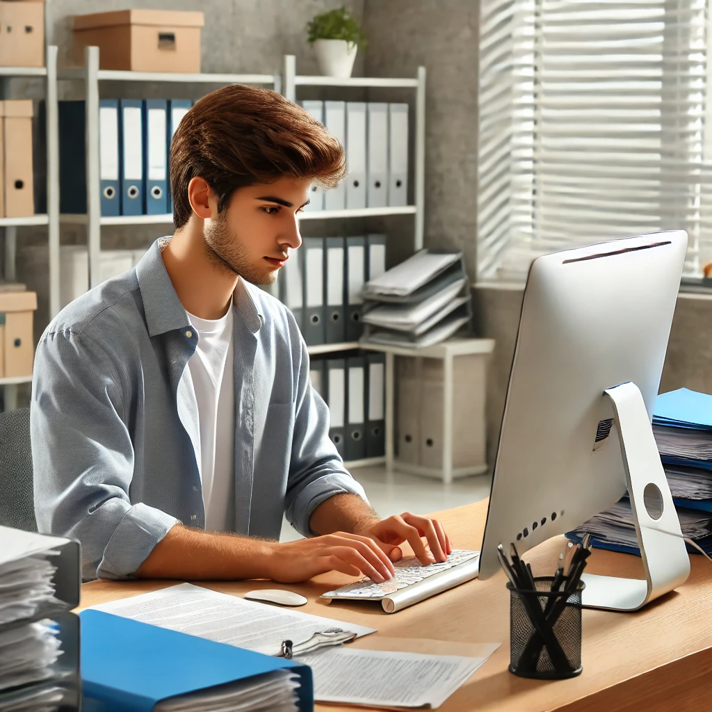 일하는 근로자의 사진