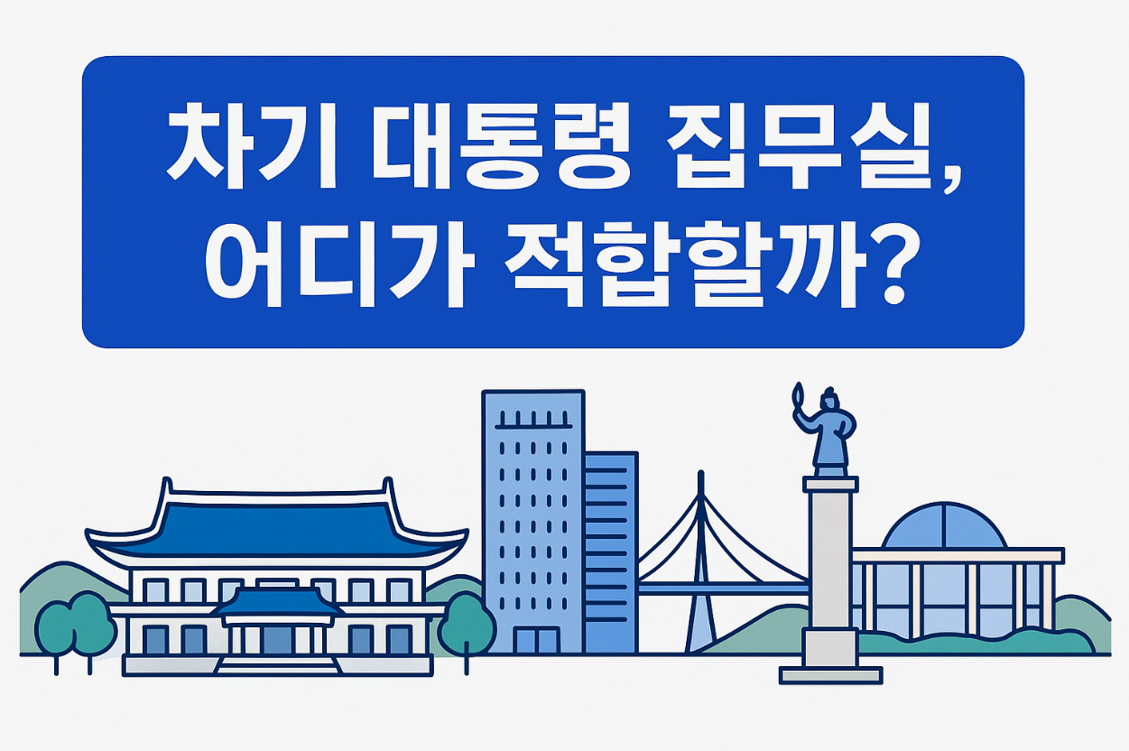 차기 대통령 집무실, 어디가 적합할까? 용산 vs 청와대 vs 세종 비교 분석
