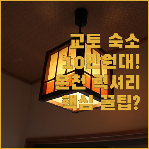 10만원대 가성비부터 럭셔리 온천까지..