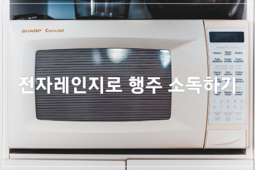 전자레인지 행주 소독하기