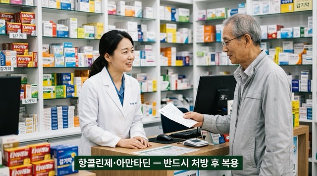 파킨슨병 항콜린제 아만타딘 처방 약국