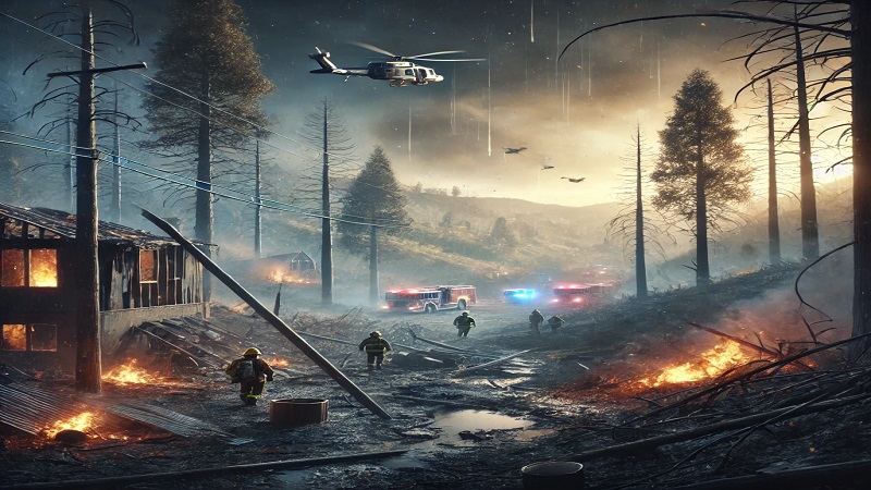 산불 피해 복구 사진