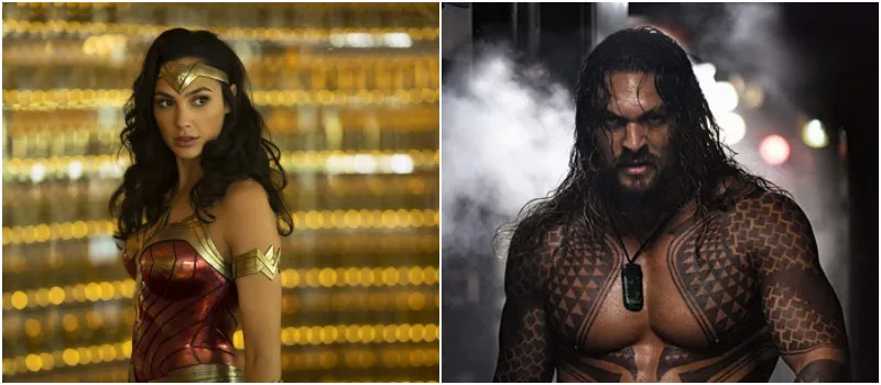 저스티스 리그의 원더우먼과 유체미를 자랑하는 아쿠아맨