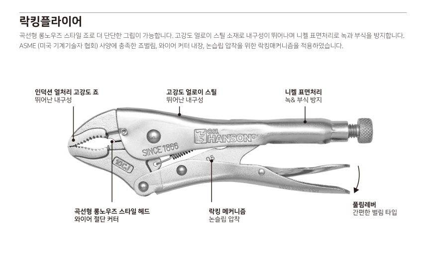 핸슨사의 바이스플라이어