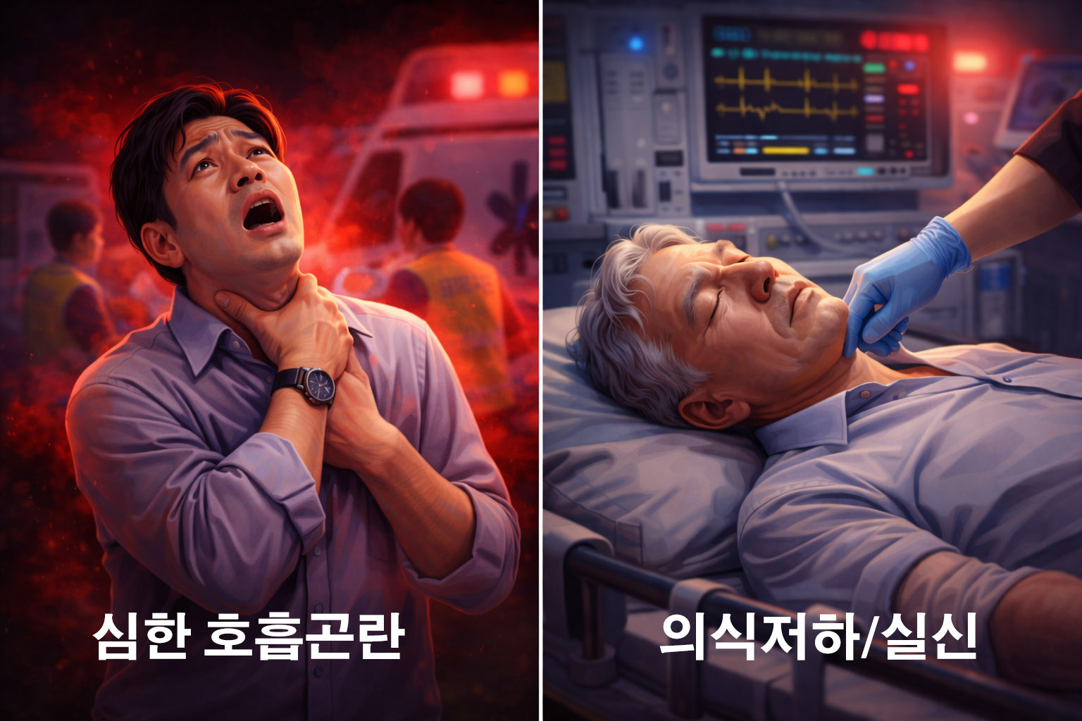 응급실 가야 할 증상 10가지 빠른 요약