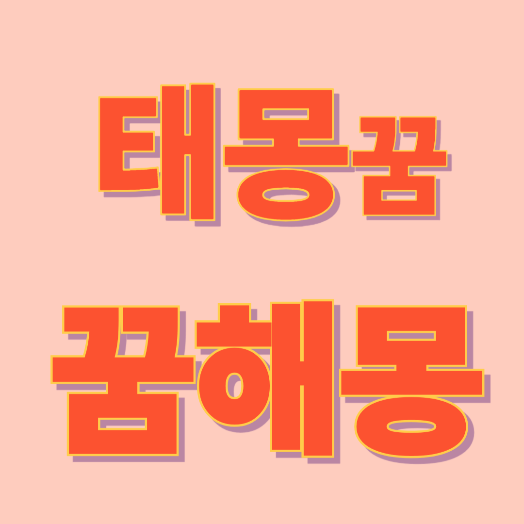 태몽 꿈해몽