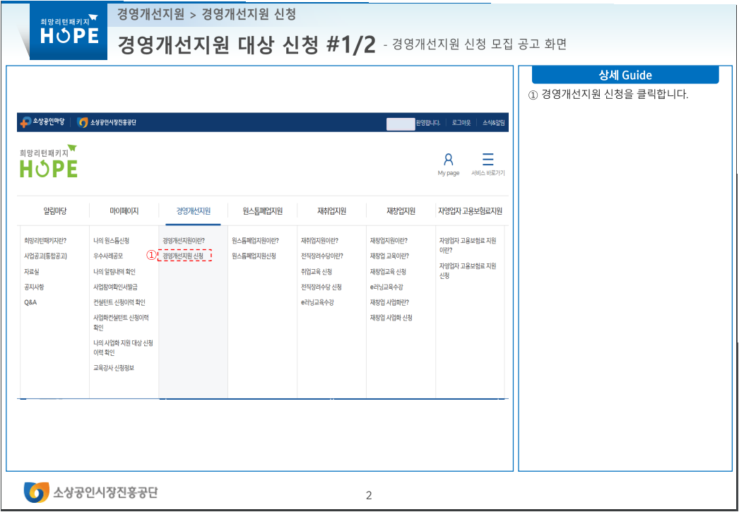 2023 소상공인 희망 리턴 패키지